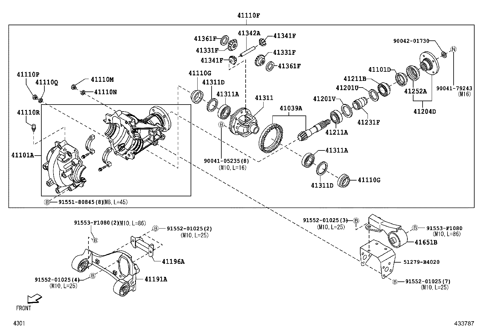 90045-64604 SHIM (FOR FRONT DIFFERENTIAL CASE FRONT) product image