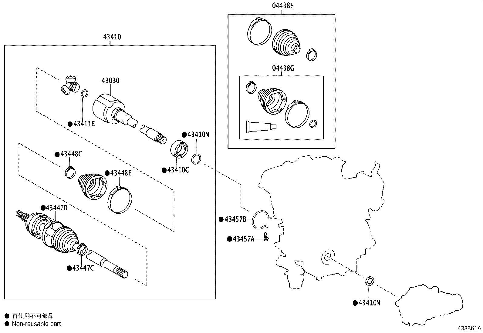 Toyota 42345-50090 CLAMP, NO.2 (FOR FRONT AXLE OUTBOARD JOINT BOOT RH)