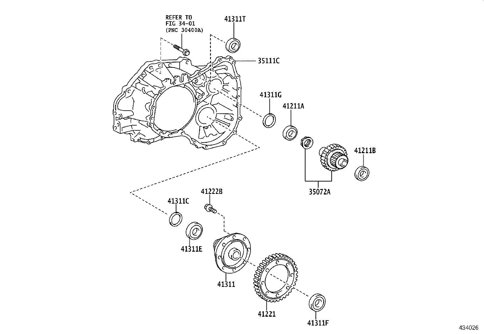 41221-02100 GEAR, FRONT DIFFERENTIAL RING product image
