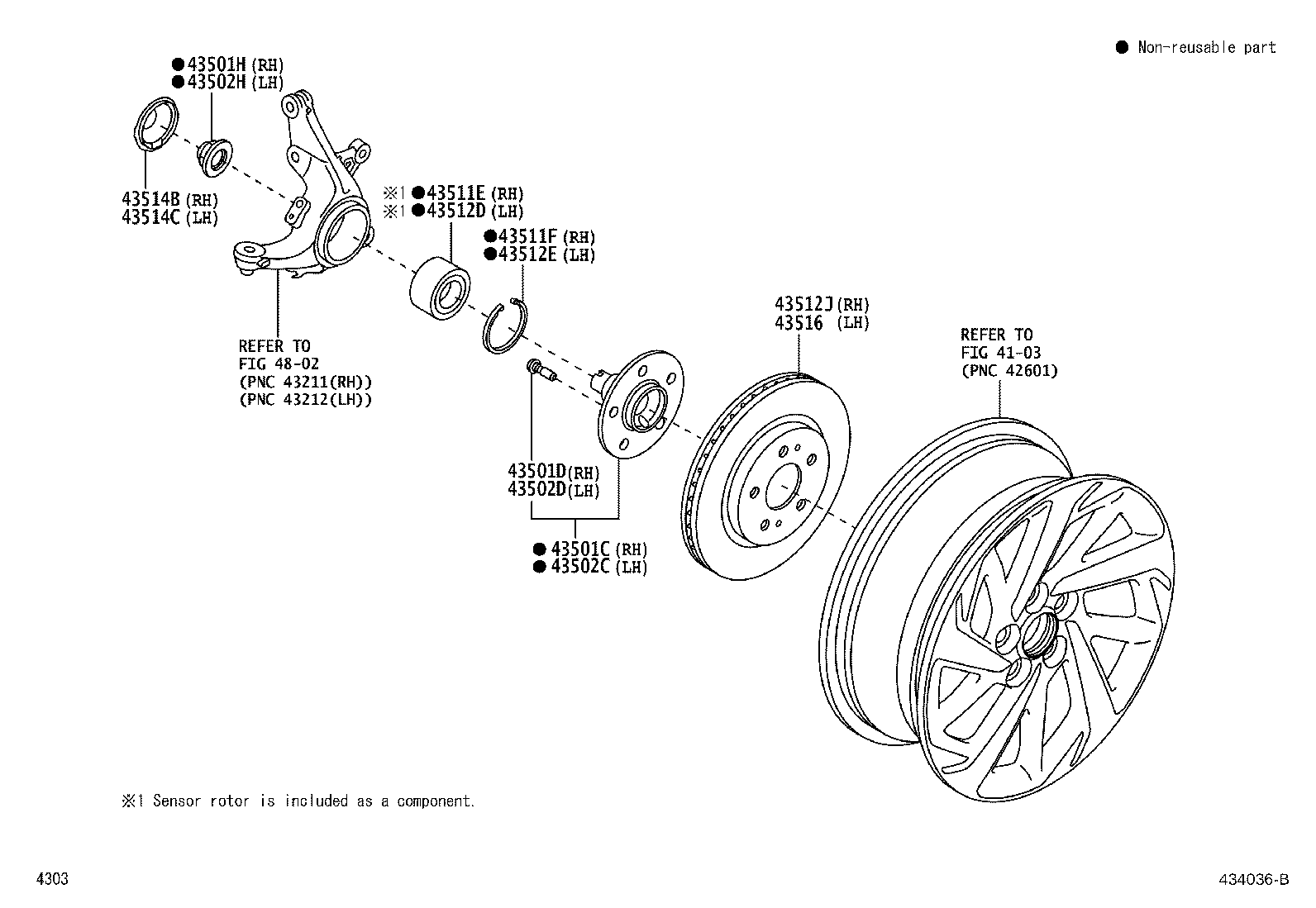 43512-BZ360 DISC, FRONT RH product image