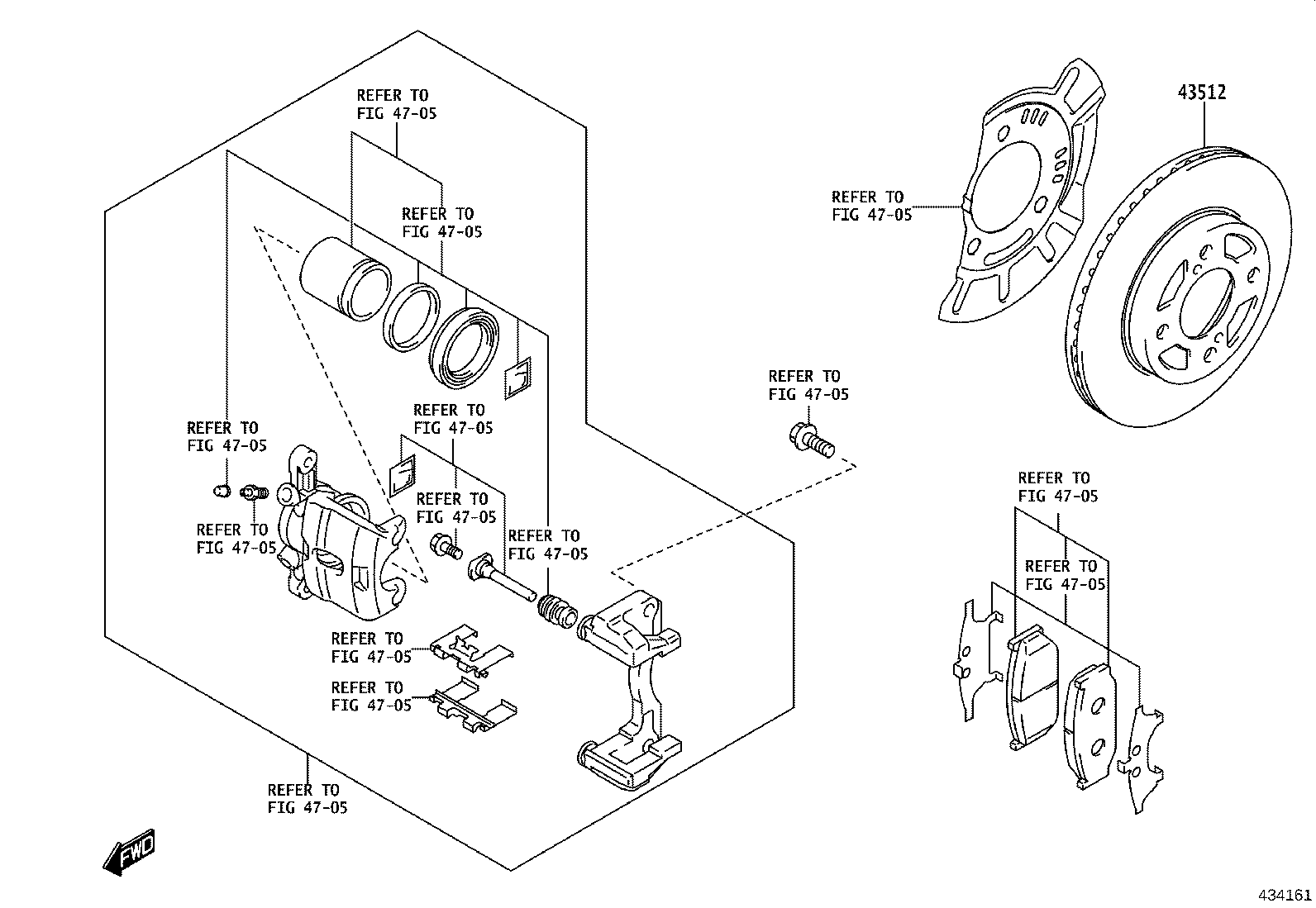 43550-WC004 HUB SUB-ASSY, FRONT AXLE, RH product image