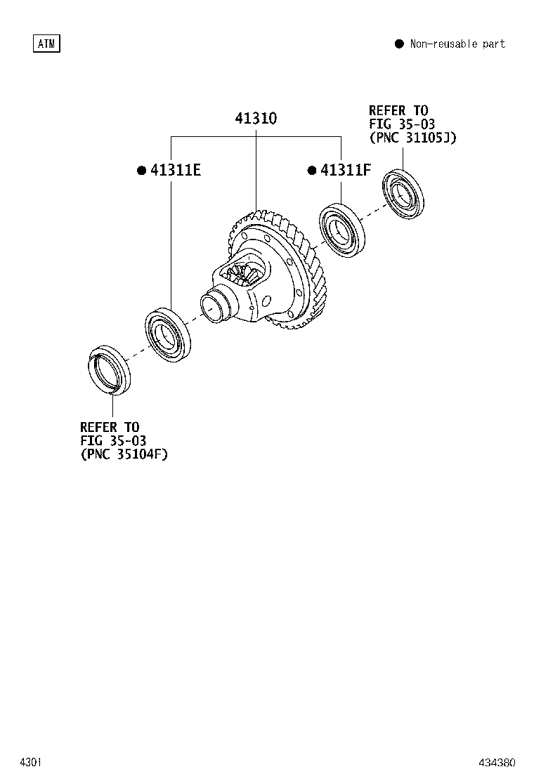 41310-B1070 CASE ASSY, DIFFERENTIAL product image