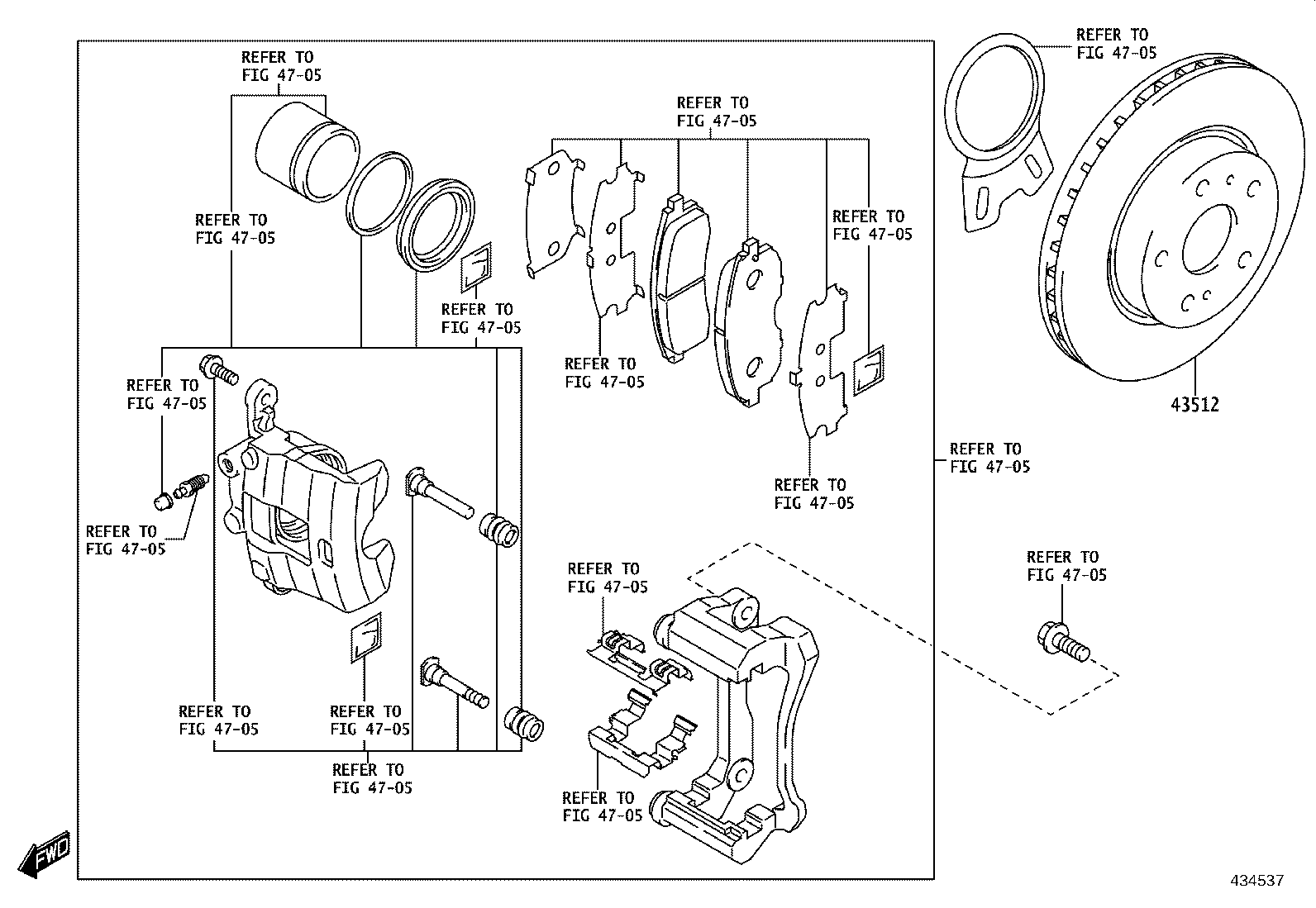 43512-WC005 DISC, FRONT product image