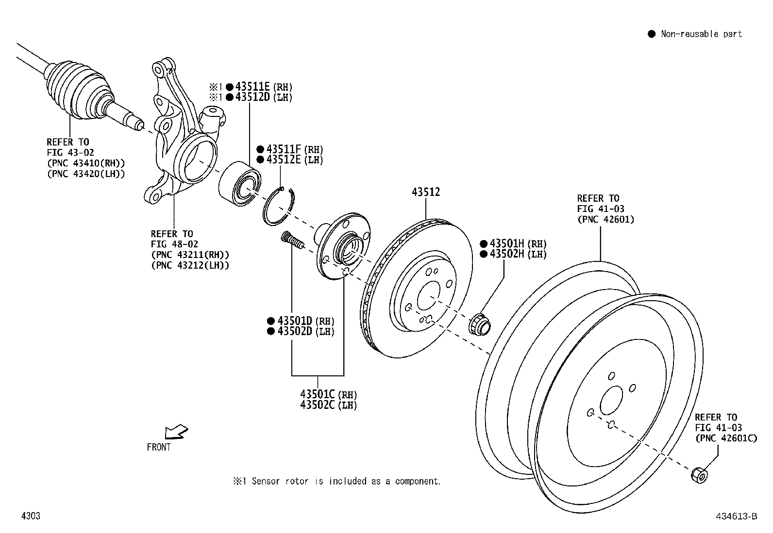 Toyota 43512-BZ410 DISC, FRONT