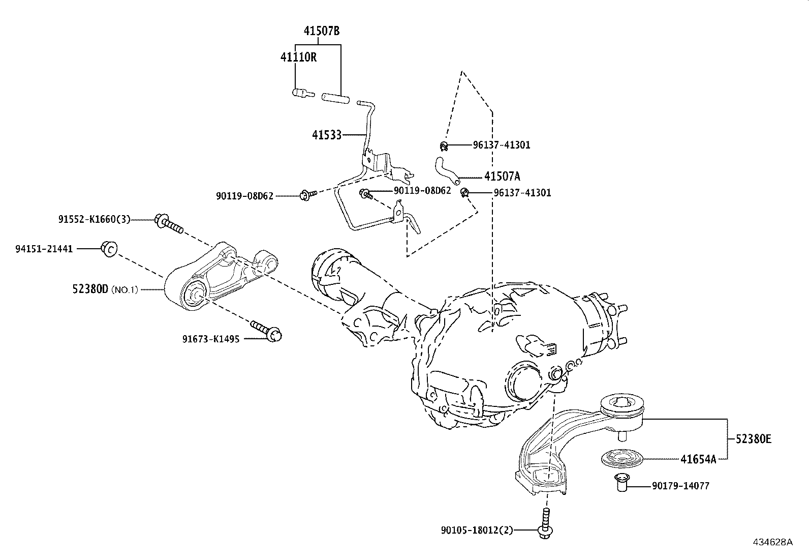 41303-60040 CASE SUB-ASSY, FRONT DIFFERENTIAL, NO.1 product image