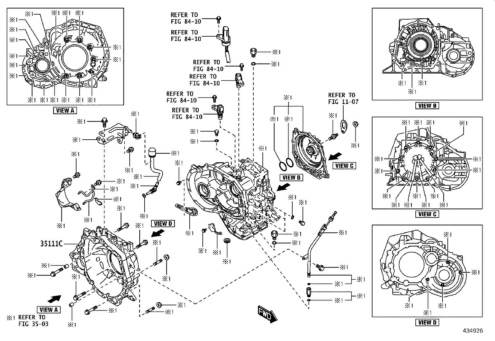 31115-WC009 CASE, FRONT TRANSAXLE(MTM) product image