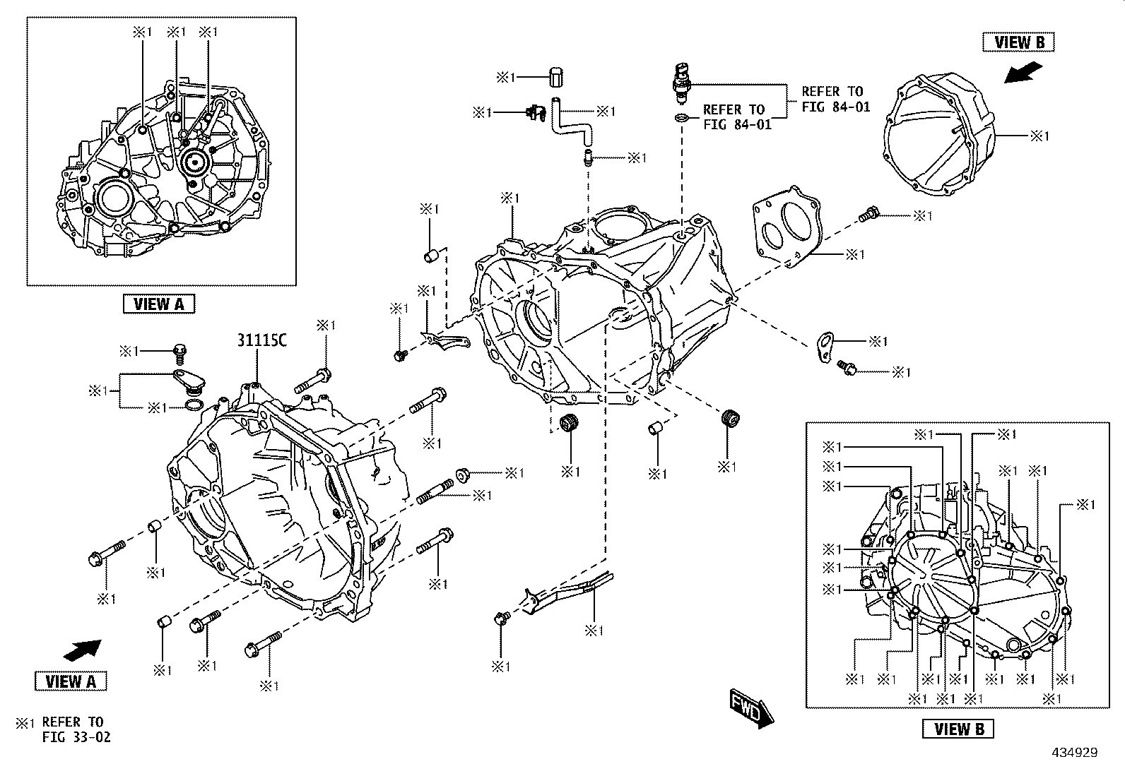 31115-WC009 CASE, FRONT TRANSAXLE(MTM) product image