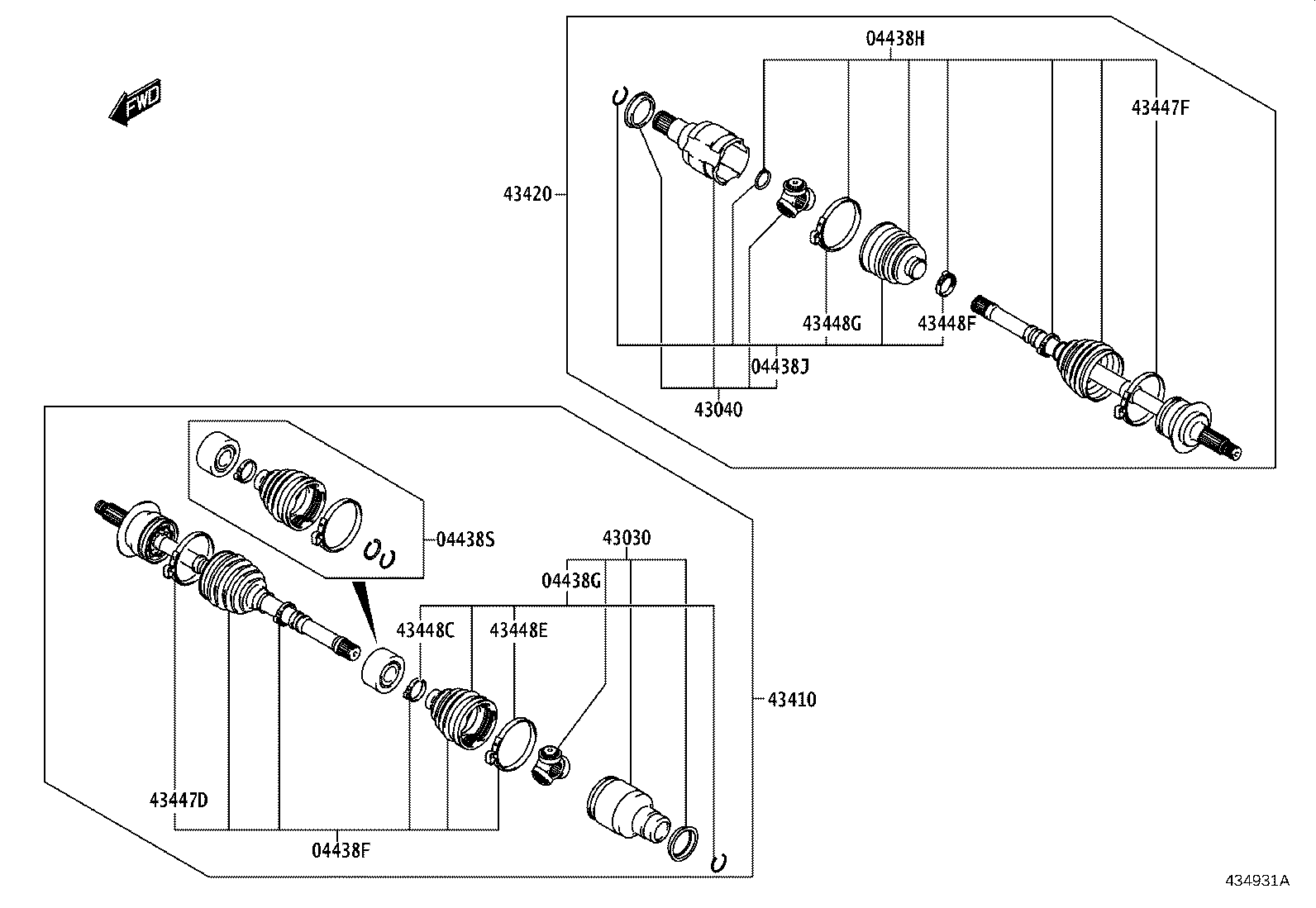 42345-WC015 CLAMP (FOR FRONT AXLE INBOARD JOINT BOOT RH) product image
