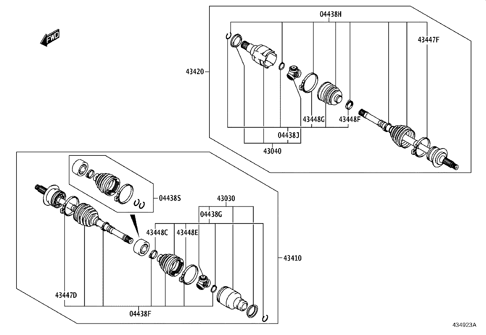 42345-WC015 CLAMP (FOR FRONT AXLE INBOARD JOINT BOOT RH) product image