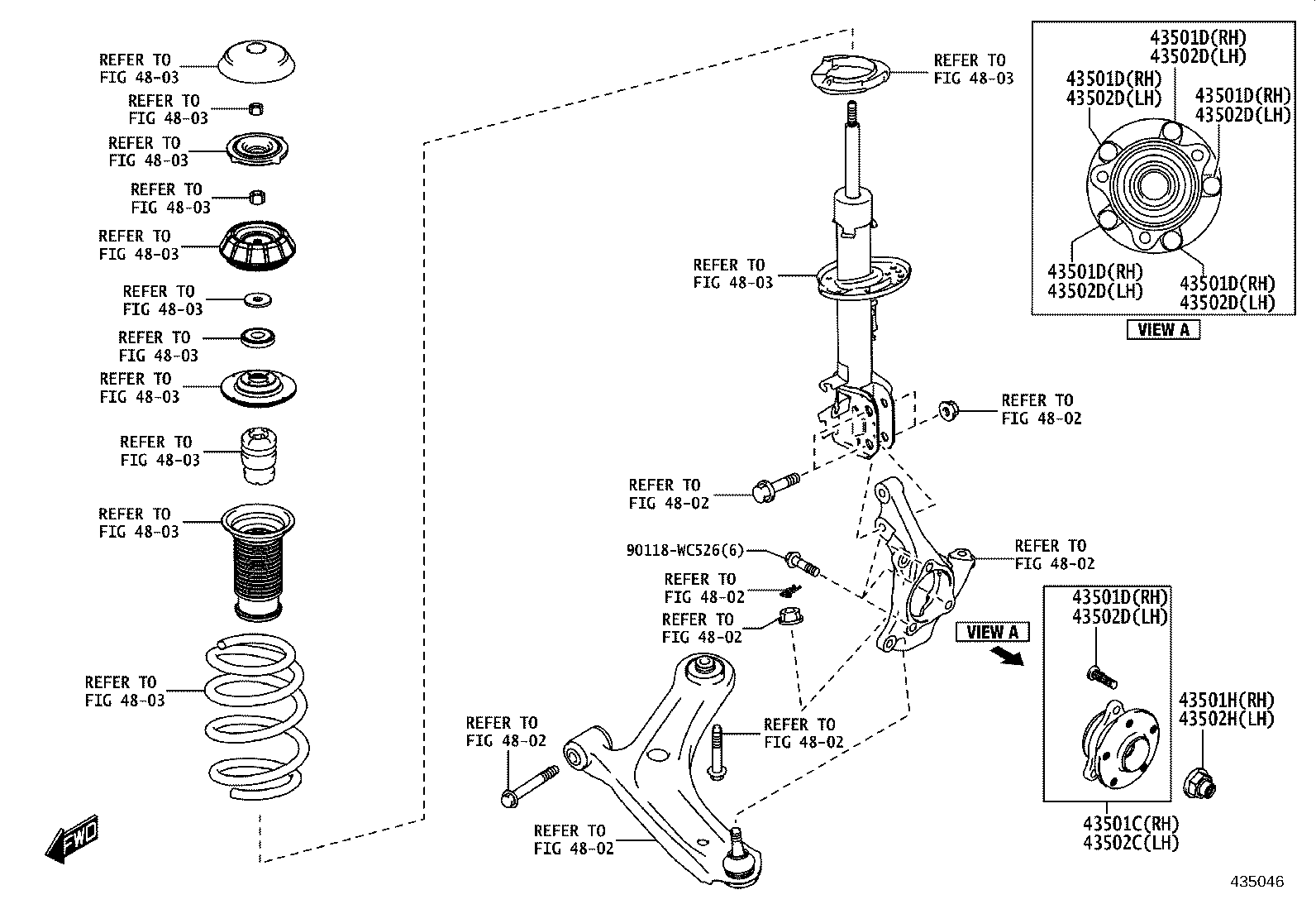 90118-WCF15 NUT (FOR FRONT AXLE SHAFT RH) product image