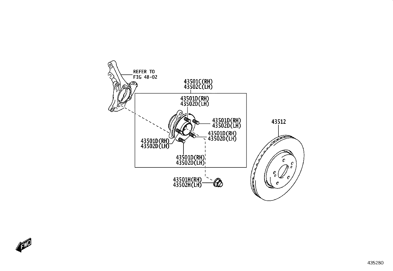 90118-WCL66 NUT (FOR FRONT AXLE SHAFT RH) product image
