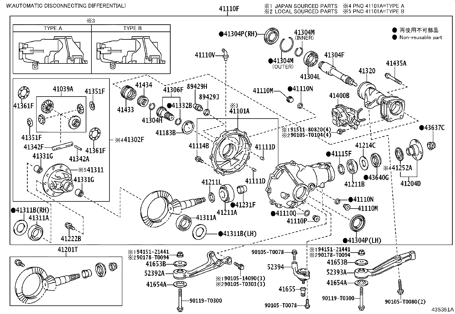 41110-0KA71 CARRIER ASSY, DIFFERENTIAL, FRONT product image