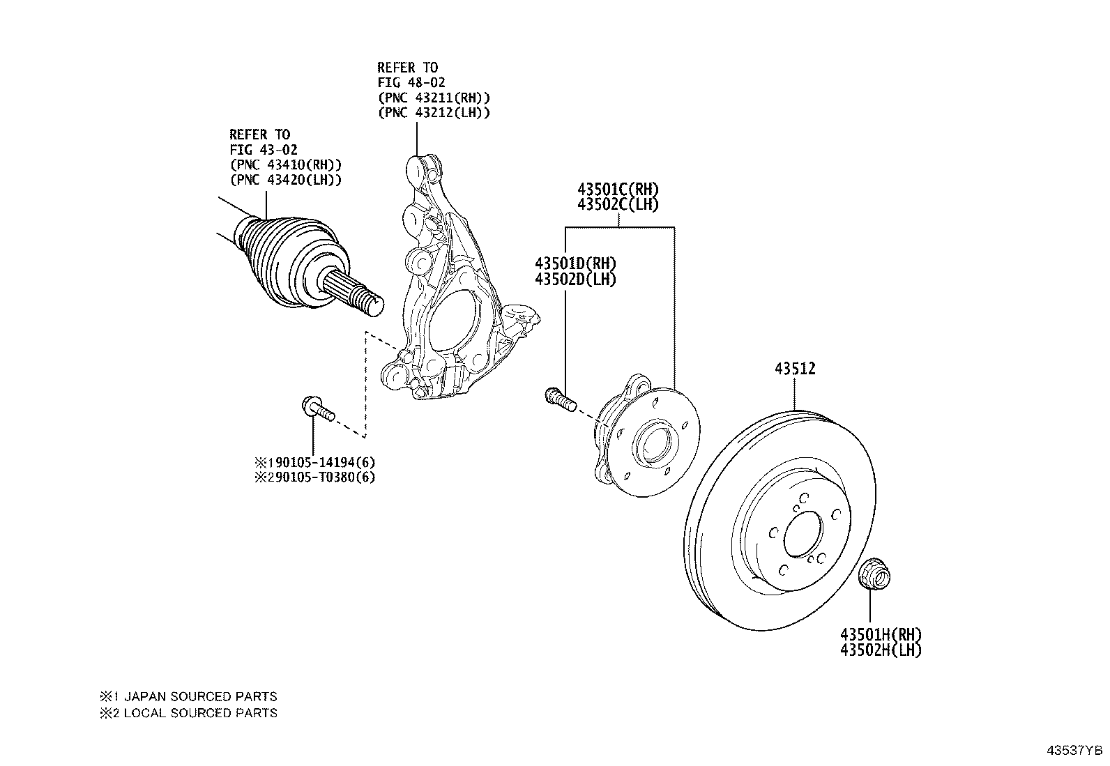 43512-0A050 DISC, FRONT product image