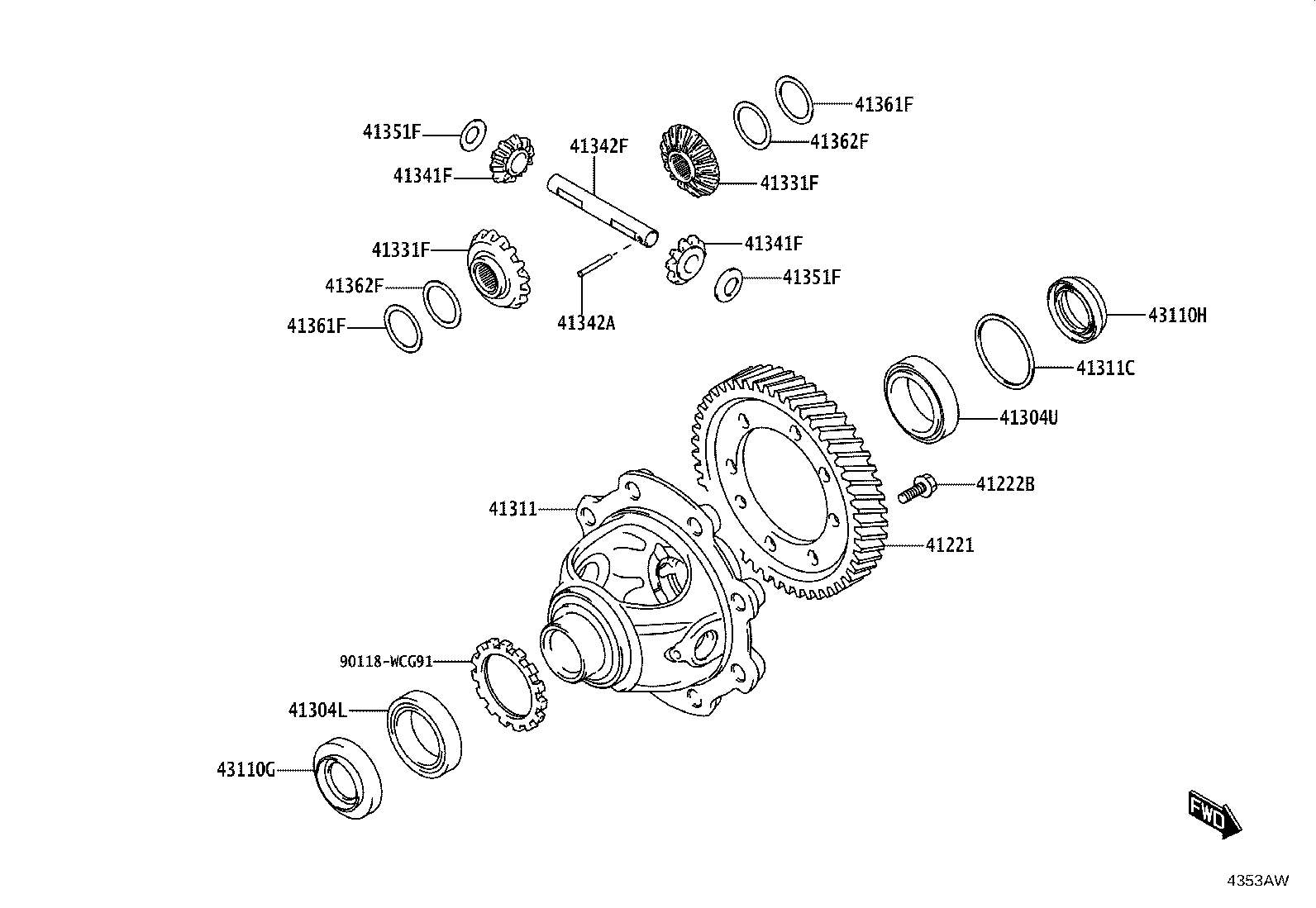 31115-WC012 CASE, FRONT TRANSAXLE(MTM) product image