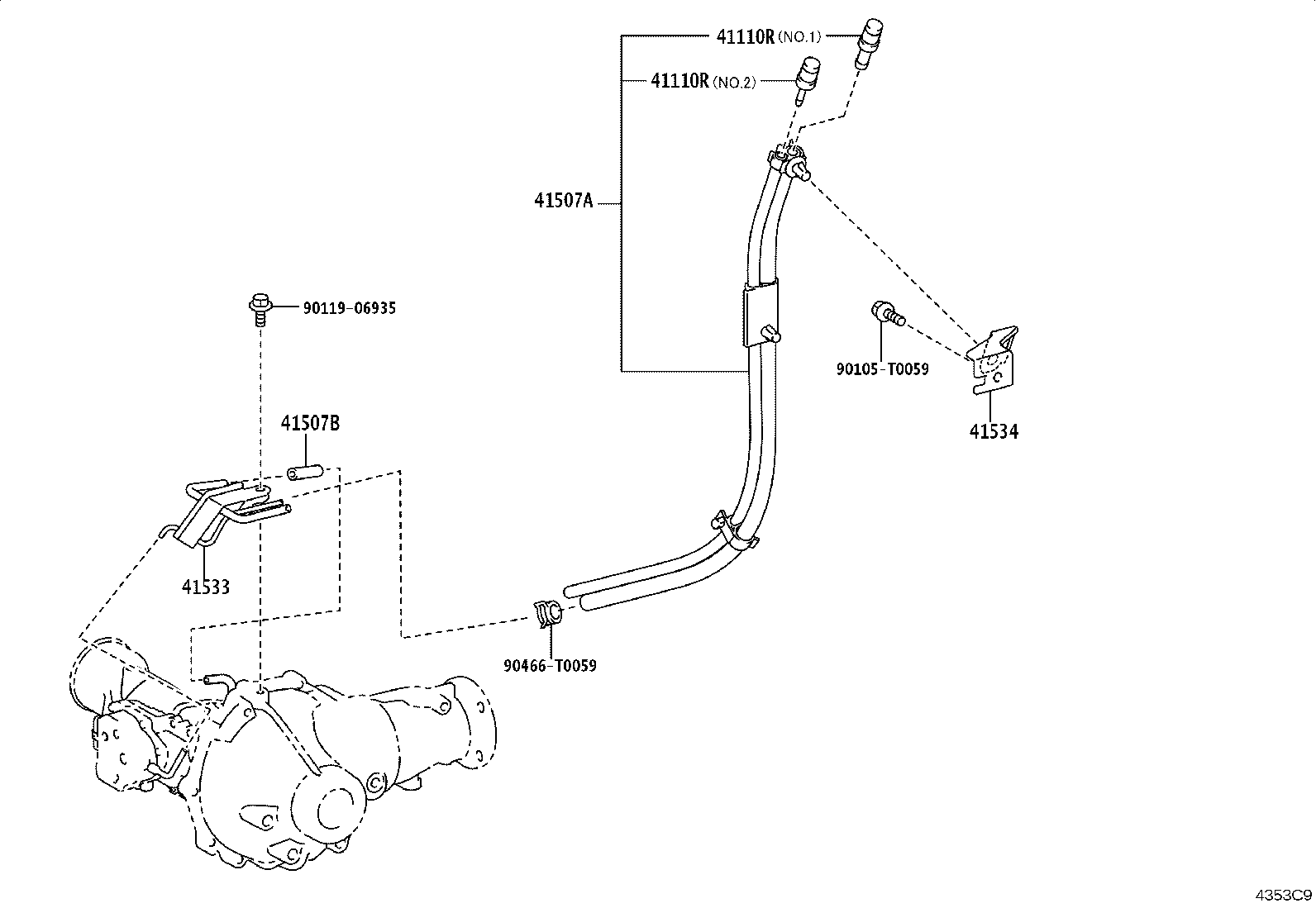 41337-71010 SHAFT SUB-ASSY, DIFFERENTIAL SIDE GEAR, RH product image