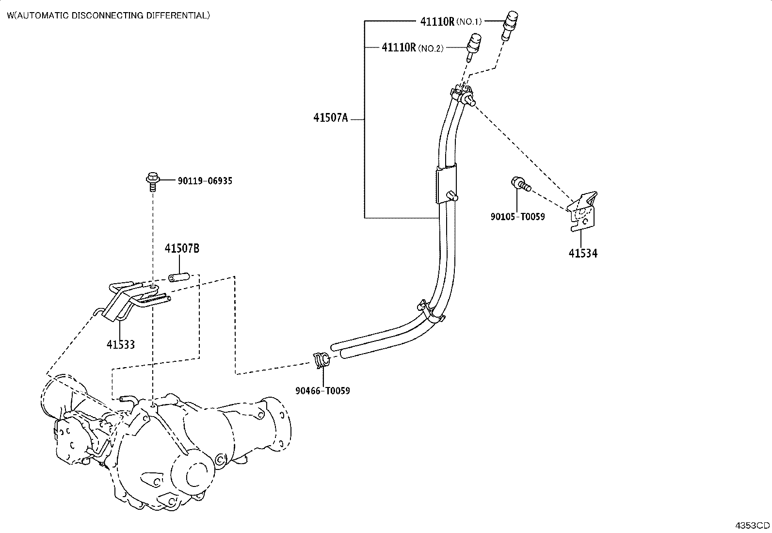 41110-0KB11 CARRIER ASSY, DIFFERENTIAL, FRONT product image