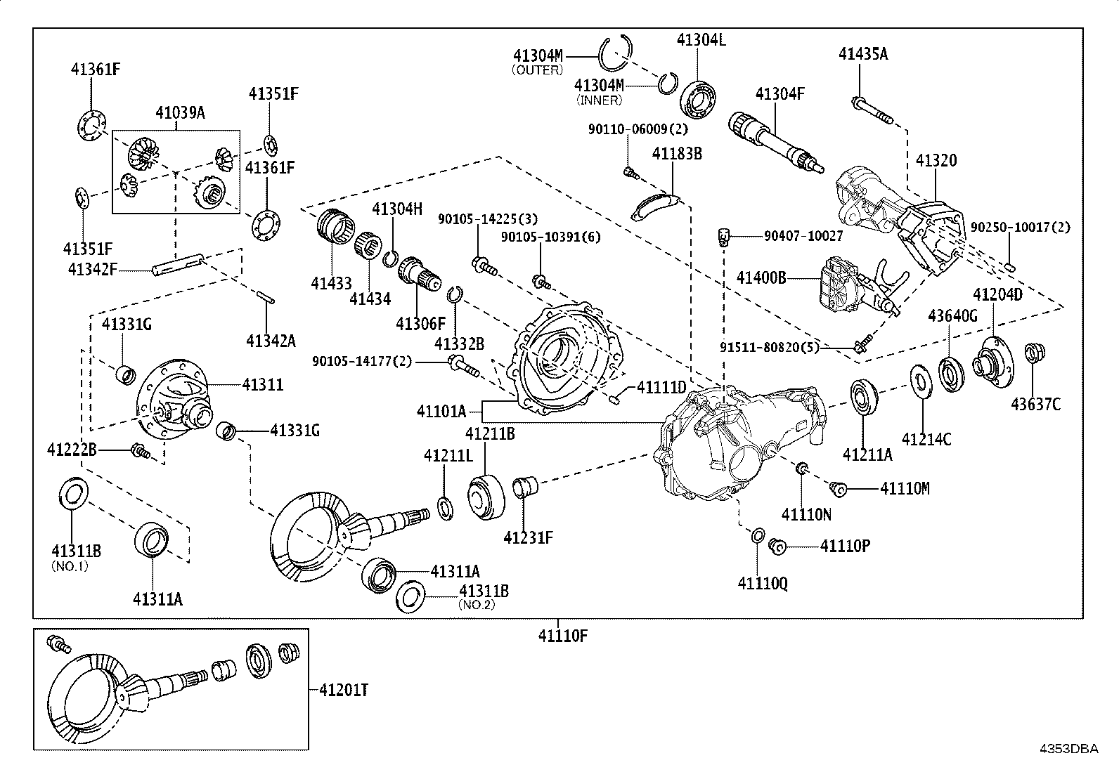 41337-35090 SHAFT SUB-ASSY, DIFFERENTIAL SIDE GEAR, RH product image