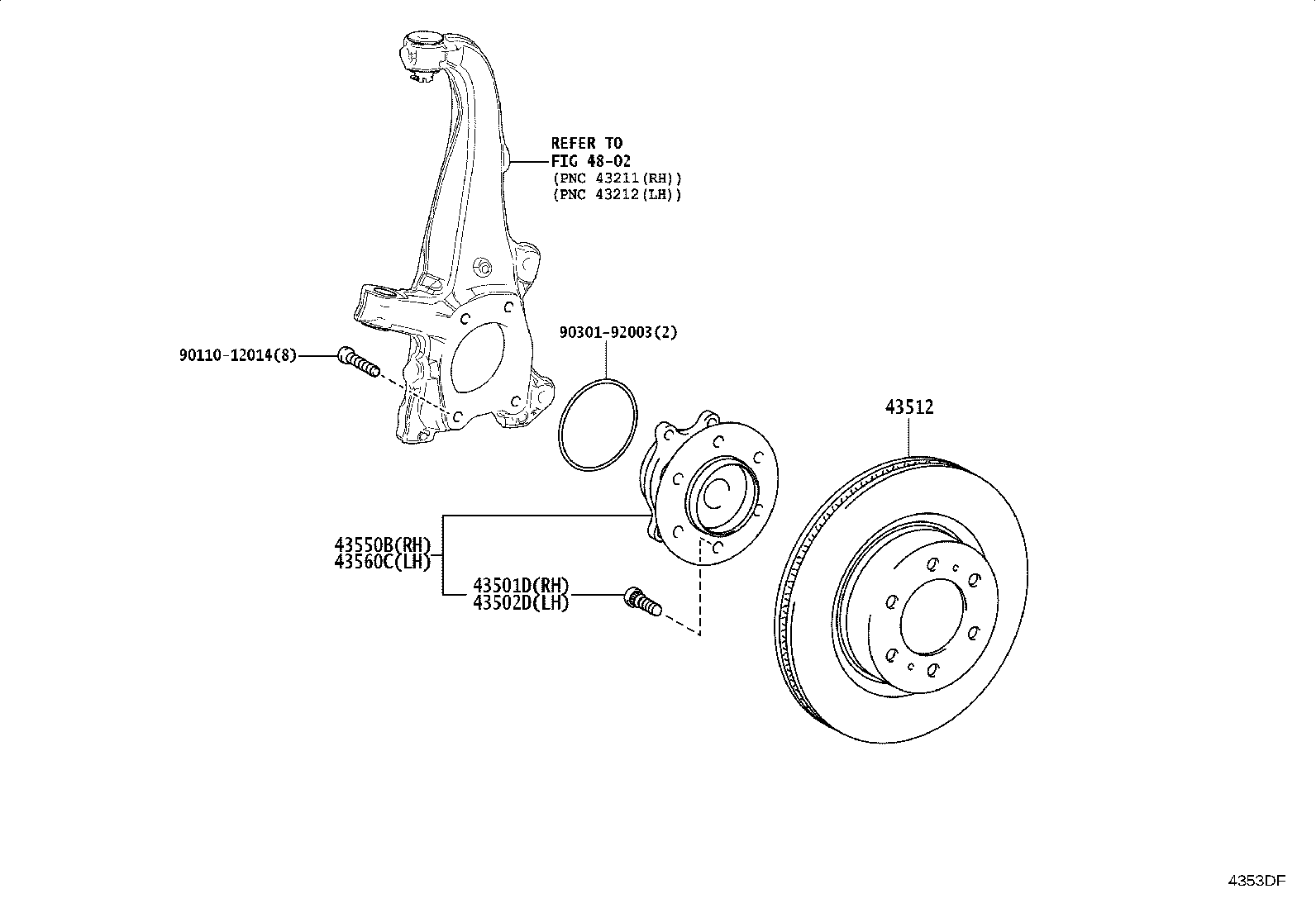 43550-35020 Toyota Reference Part product image