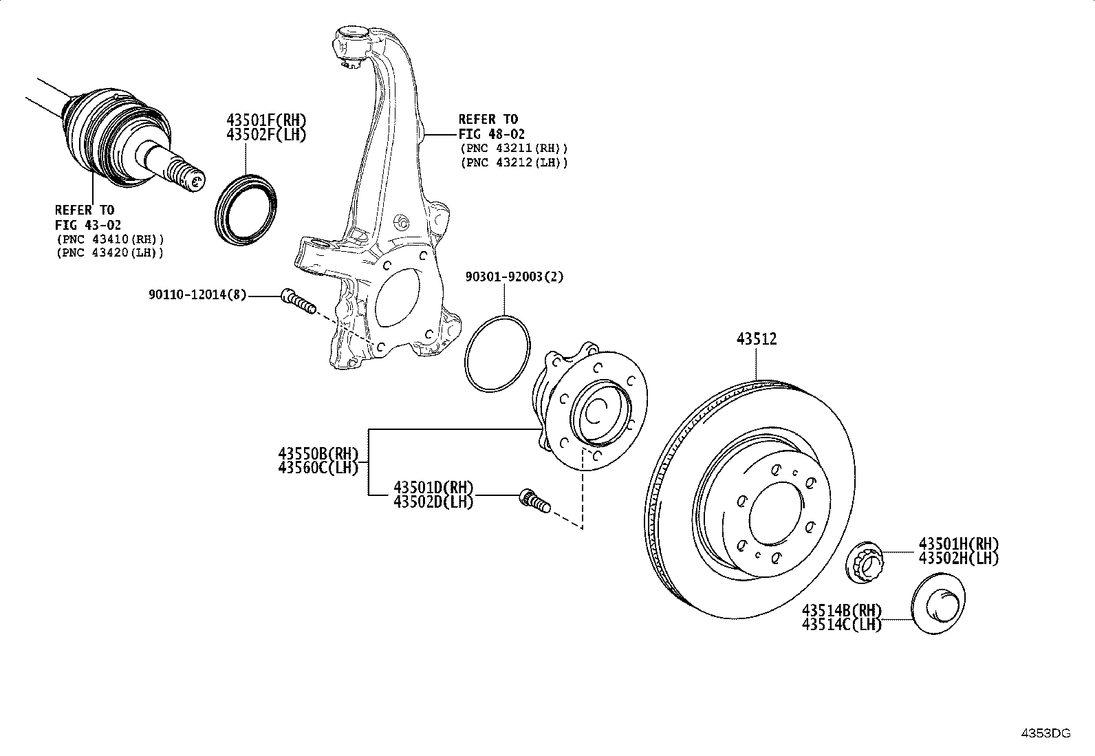 43550-35020 Toyota Reference Part product image