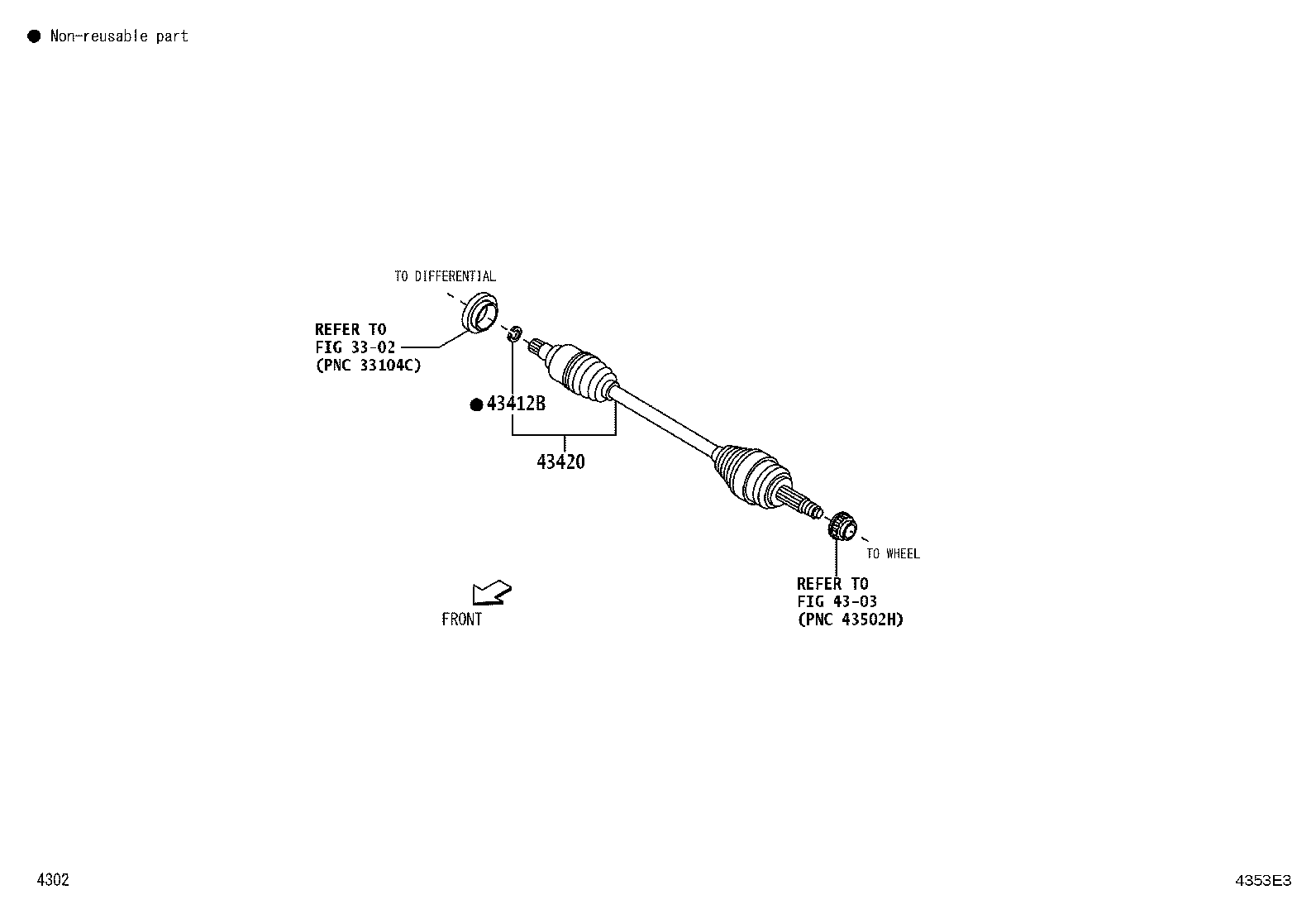 04435-BZ100 CLAMP KIT, FRONT DRIVE SHAFT, LH product image