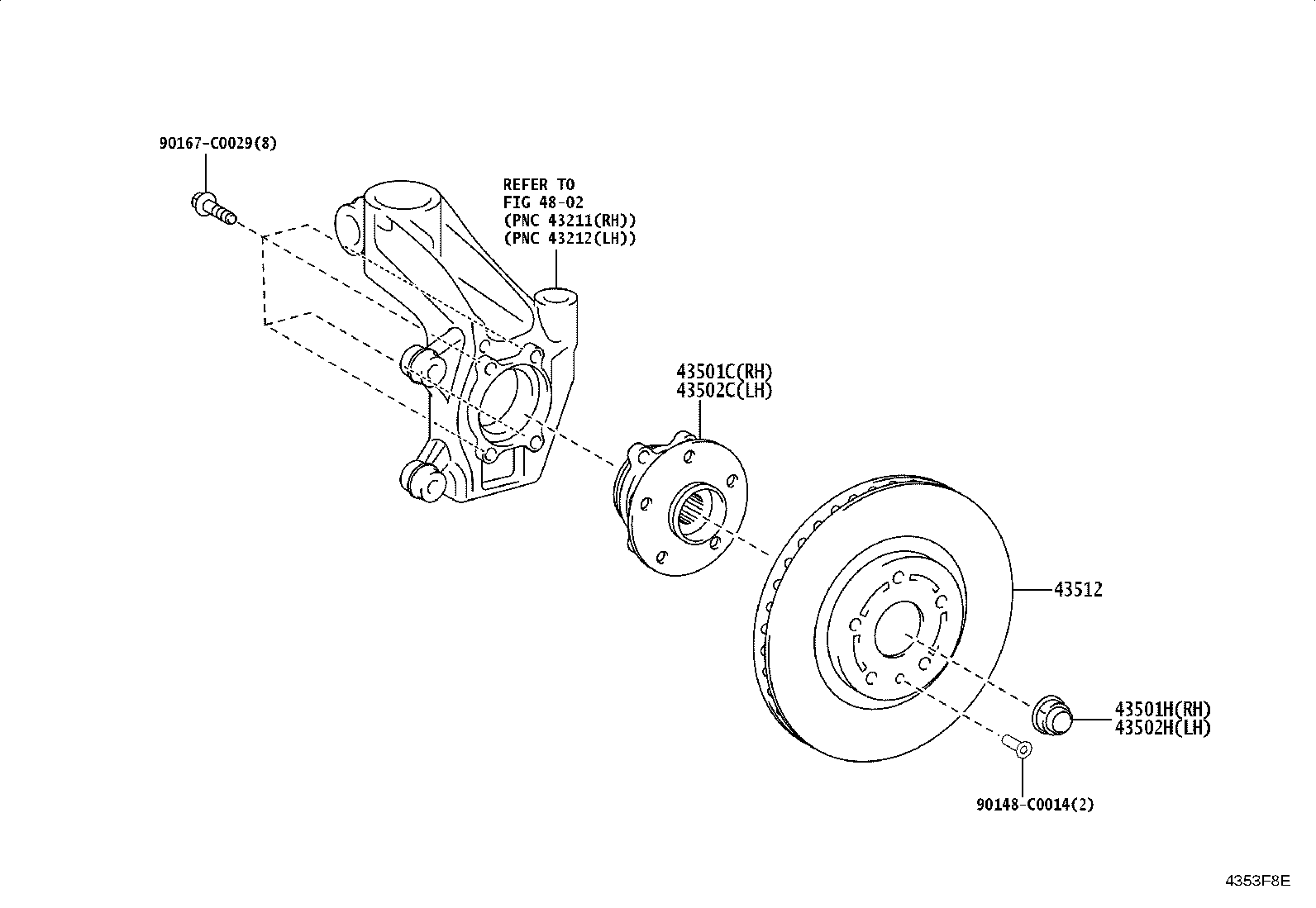 43513-YL010 DISC, FRONT product image