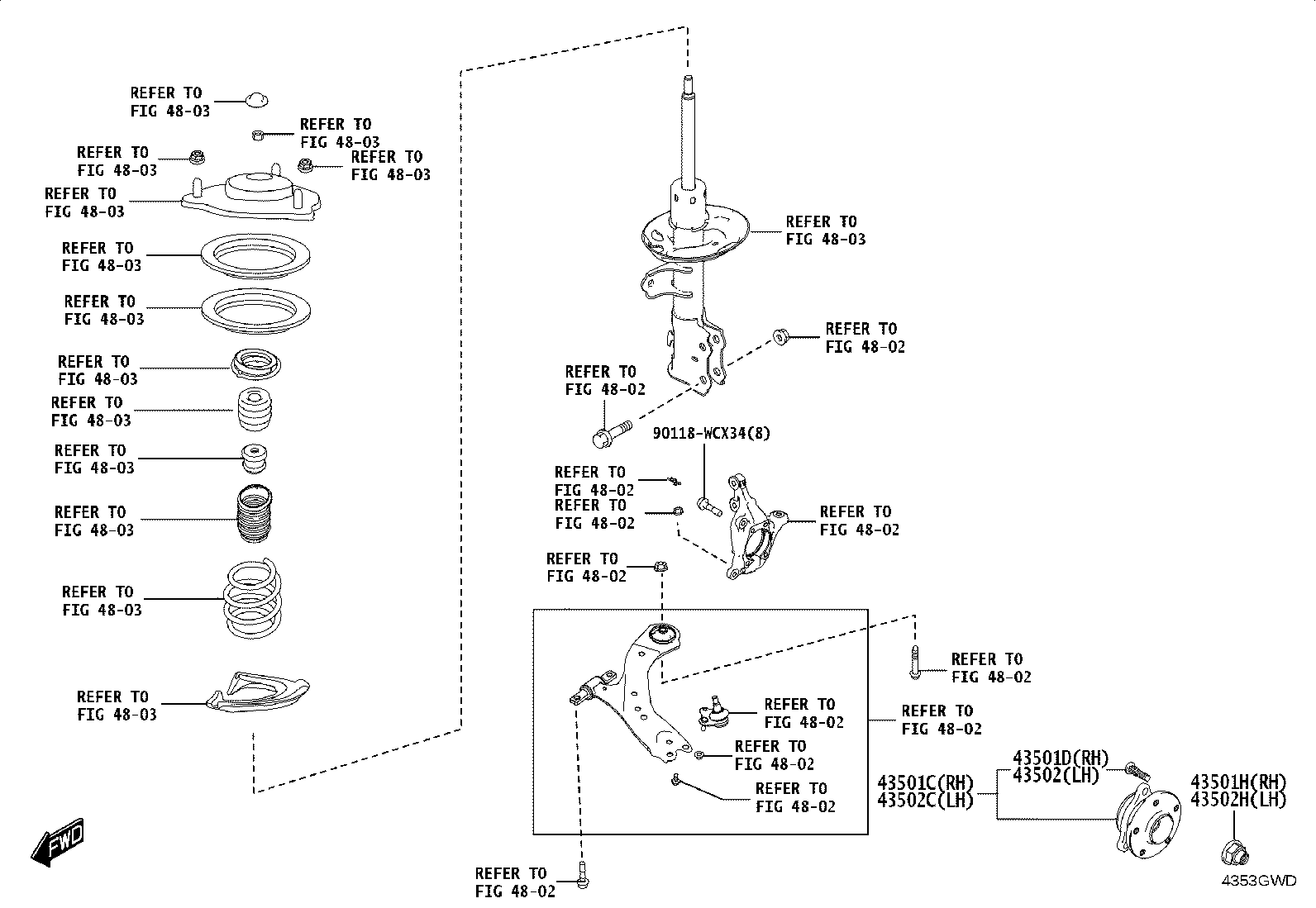 43512-WC011 DISC, FRONT product image