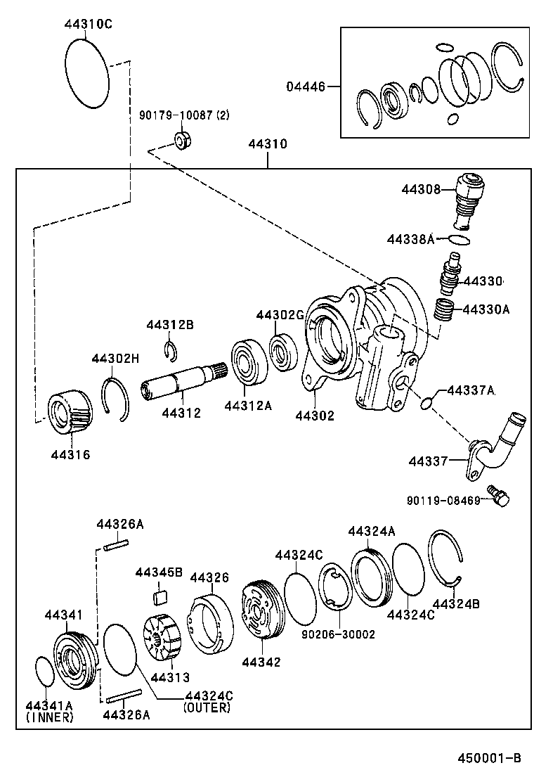 44310-35500 PUMP ASSY, VANE product image