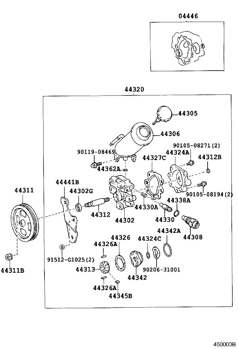 44310-35500 PUMP ASSY, VANE product image