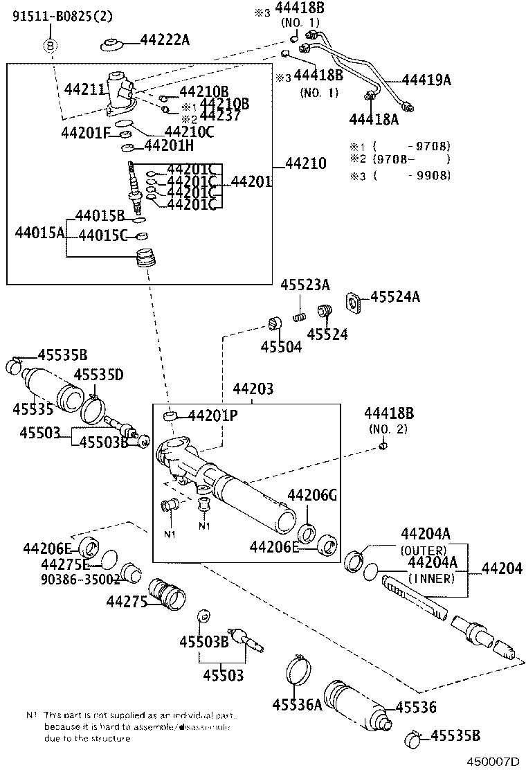 44210-60021 VALVE ASSY, POWER STEERING CONTROL product image