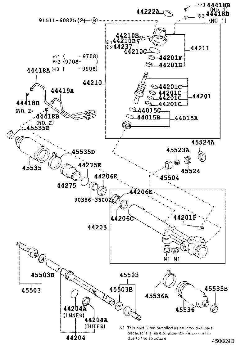 44210-60021 VALVE ASSY, POWER STEERING CONTROL product image