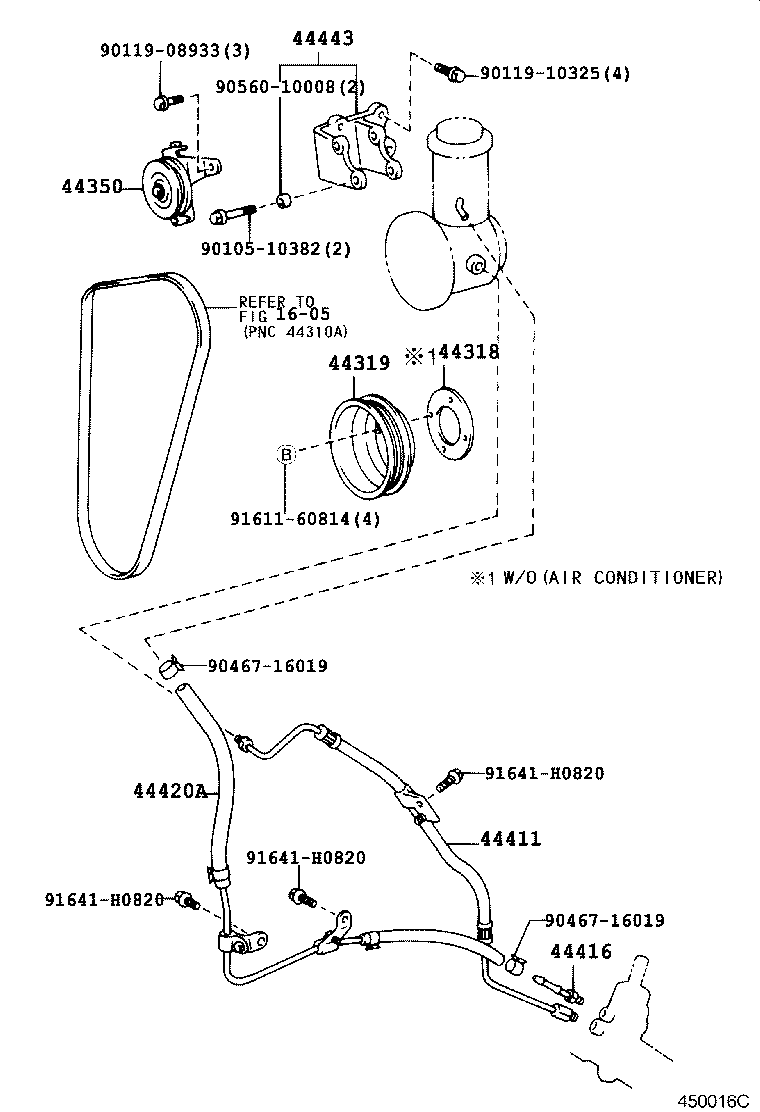 44348-60210 HOSE, OIL RESERVOIR TO PUMP, NO.1 product image