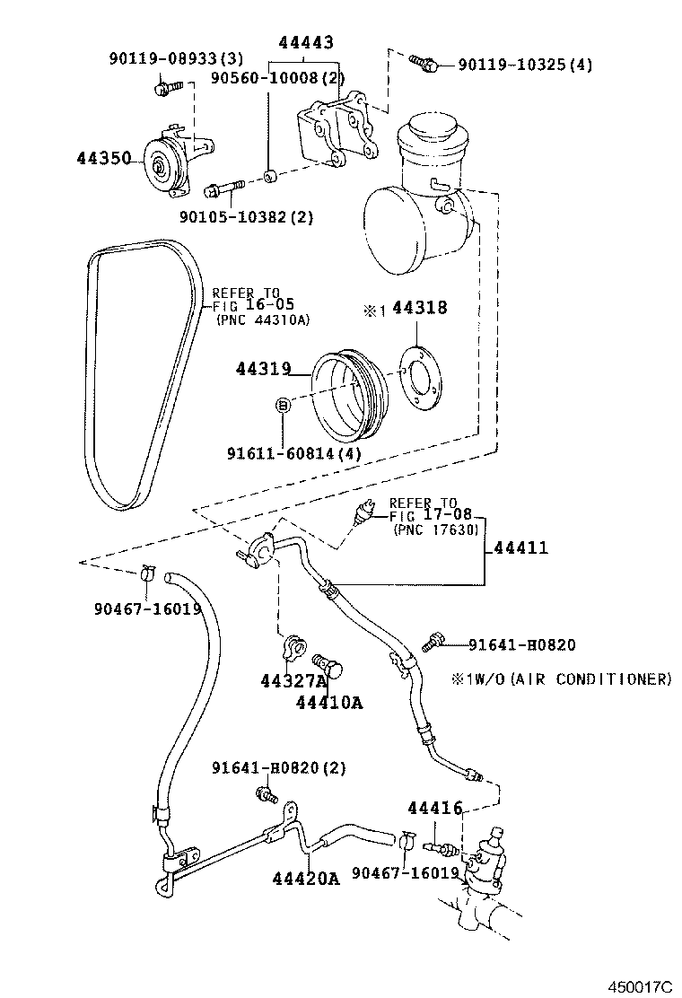 44348-60210 HOSE, OIL RESERVOIR TO PUMP, NO.1 product image