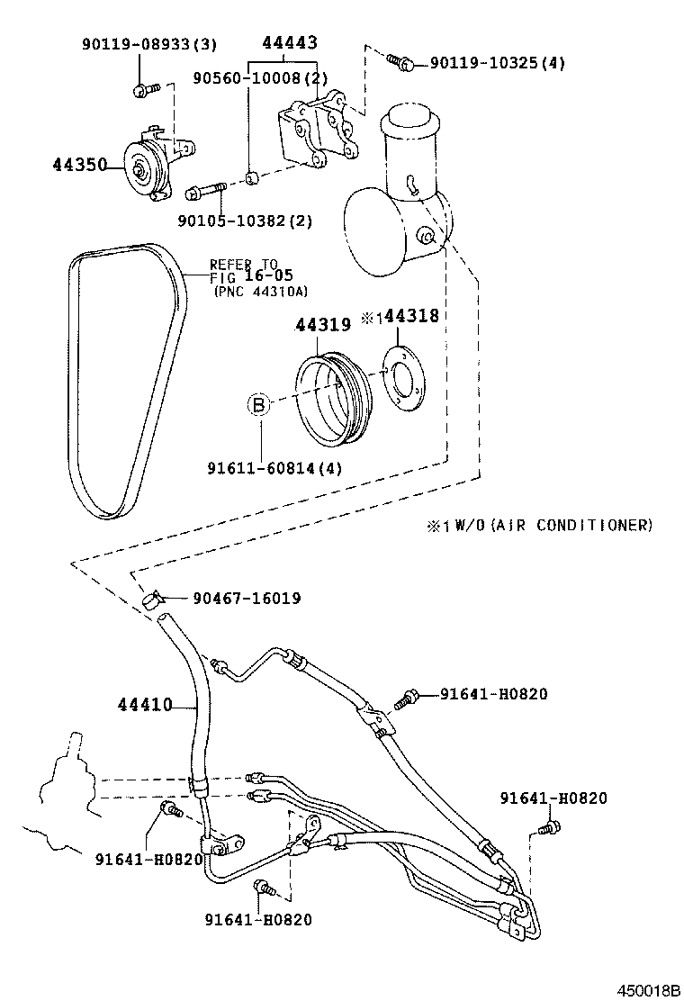 44348-60210 HOSE, OIL RESERVOIR TO PUMP, NO.1 product image
