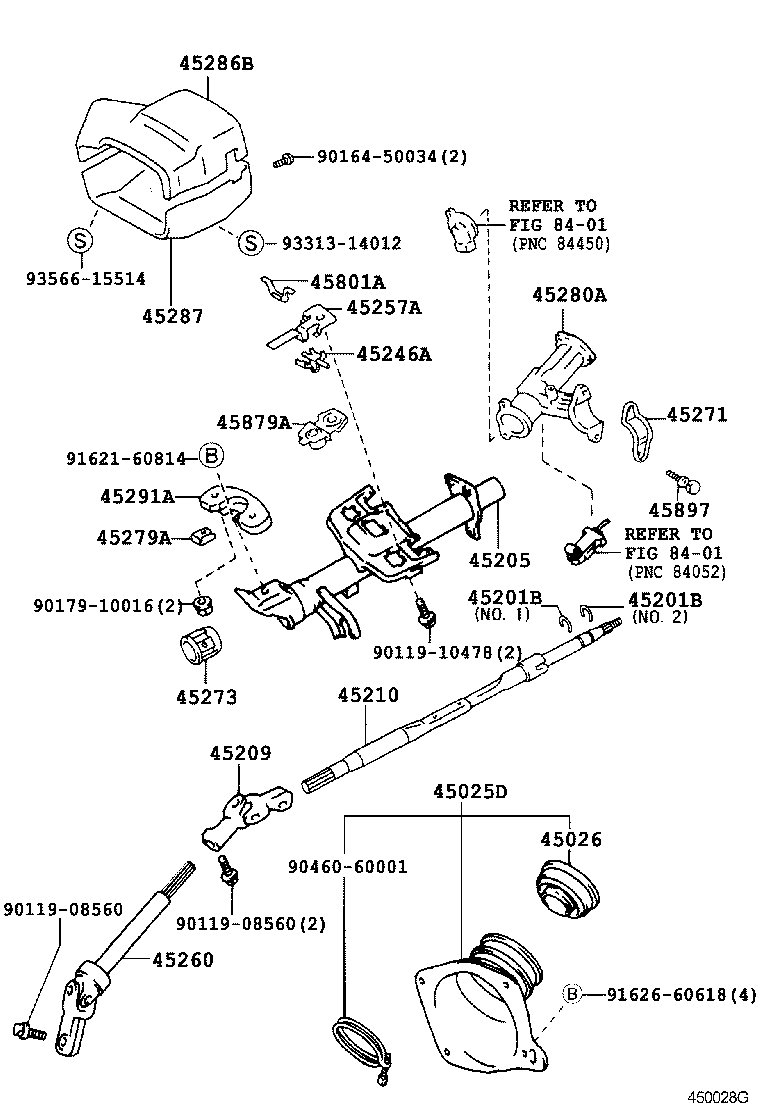 45280-44010 BRACKET ASSY, STEERING COLUMN, UPPER product image