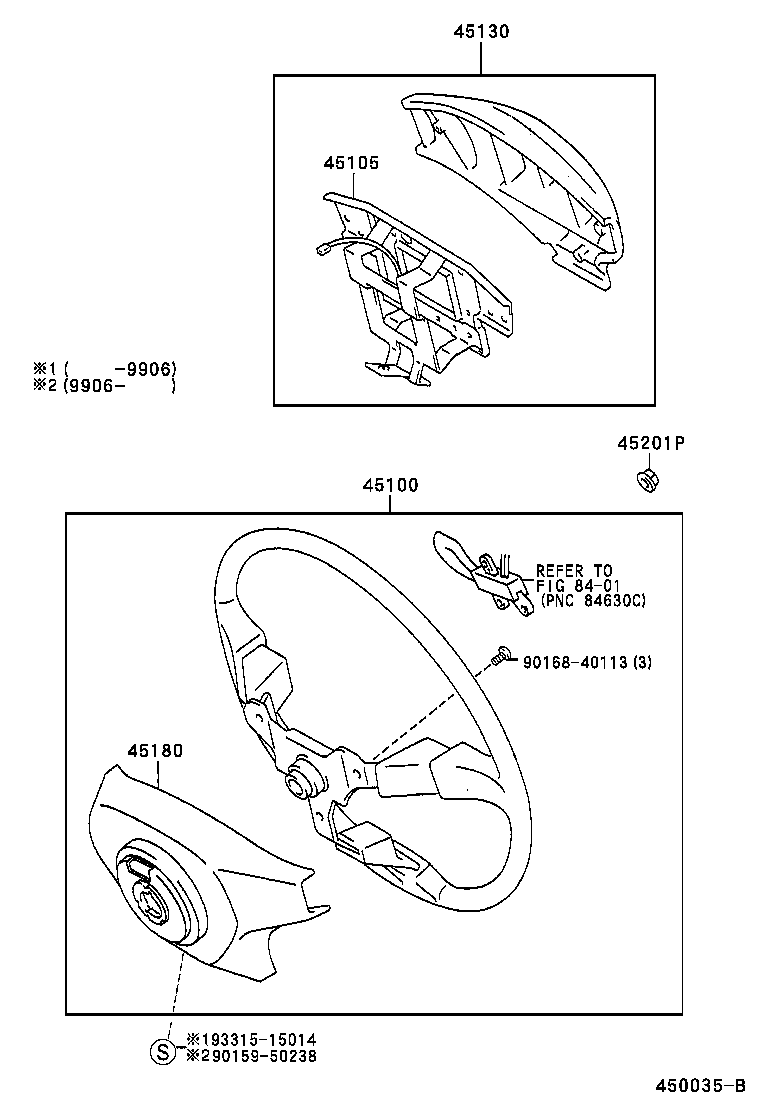 45184-60100-B0 COVER SUB-ASSY, STEERING WHEEL product image