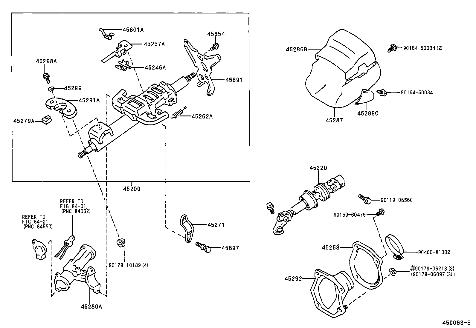 Toyota 45287-06040-G0 COVER, STEERING COLUMN, LWR