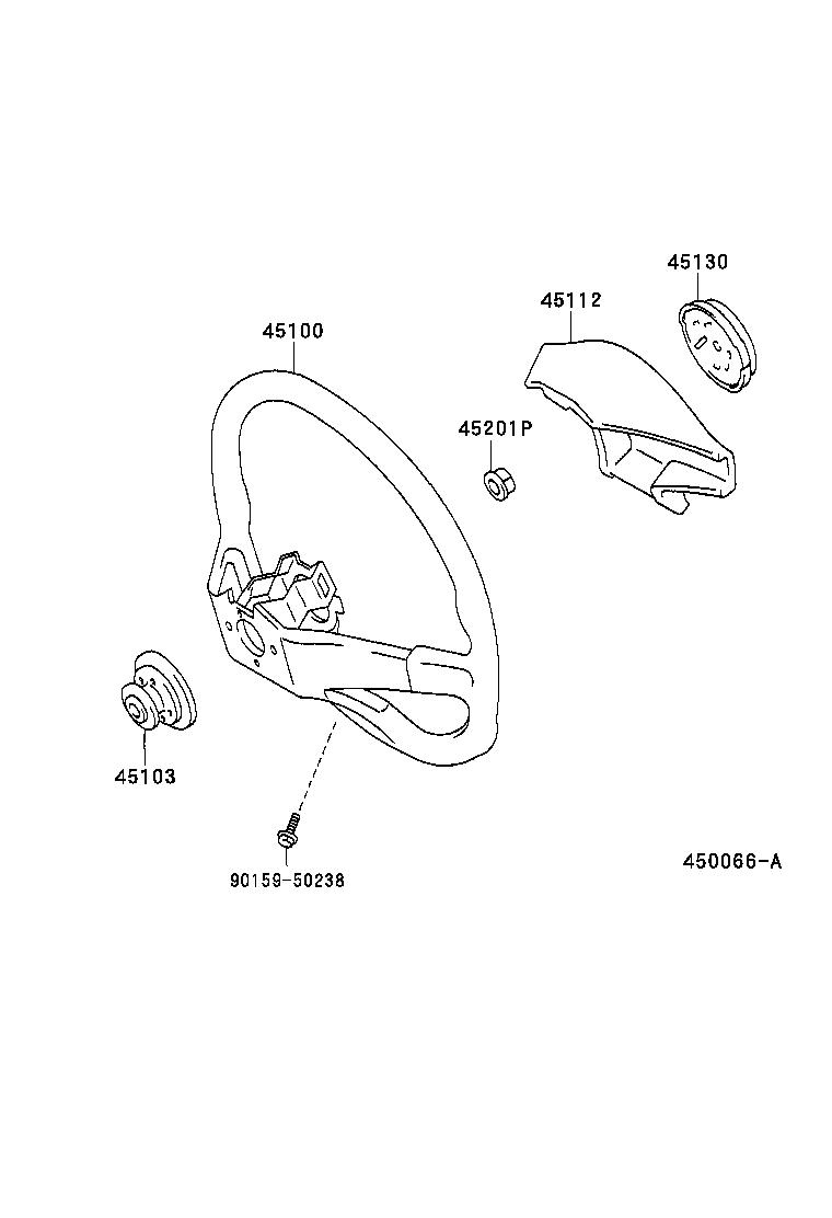 45100-2B300-C0 WHEEL ASSY, STEERING product image