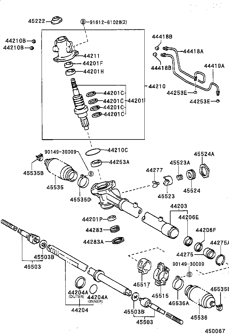 44210-20440 VALVE ASSY, POWER STEERING CONTROL product image