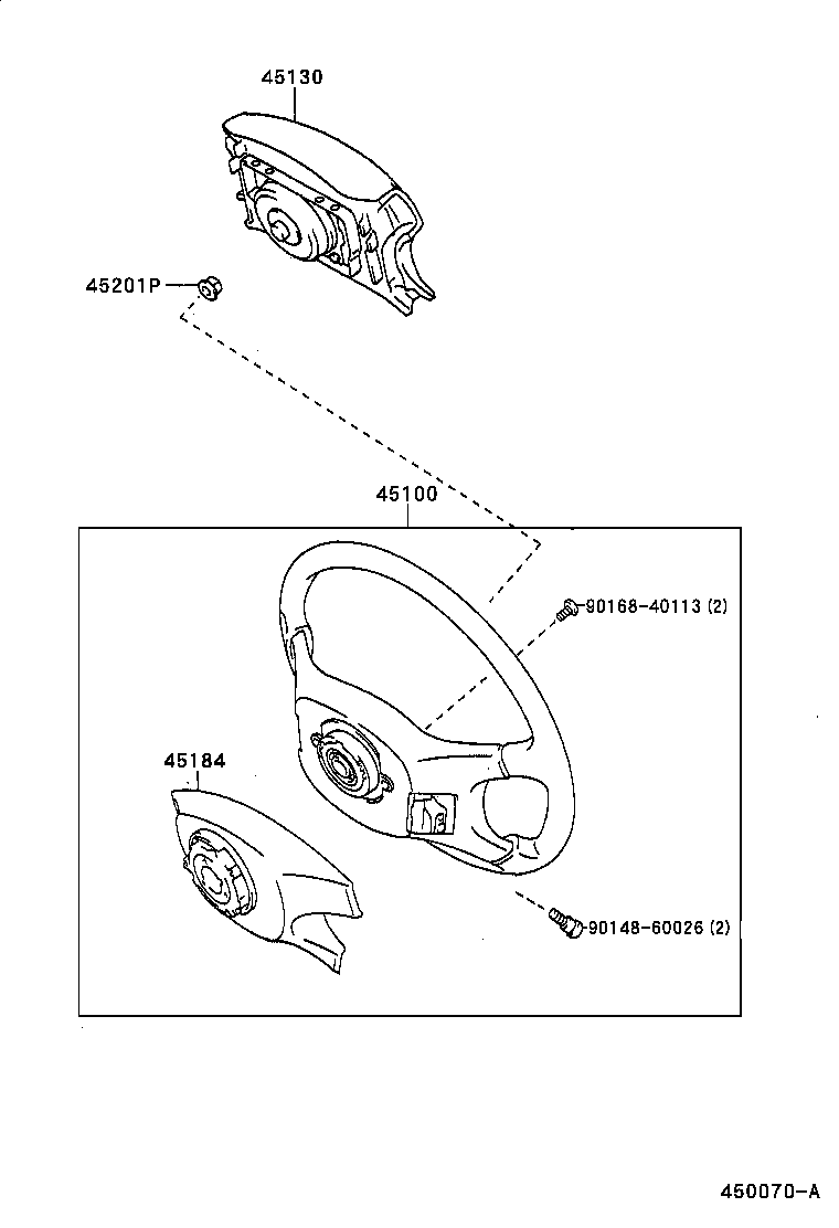 45130-21020-B0 BUTTON ASSY, HORN product image