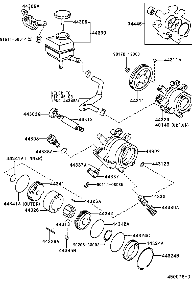 44320-20600 PUMP ASSY, VANE product image