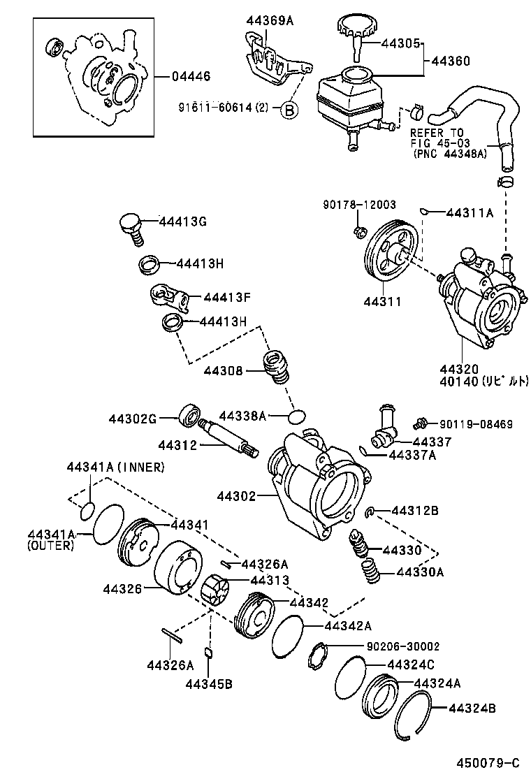 44320-20600 PUMP ASSY, VANE product image