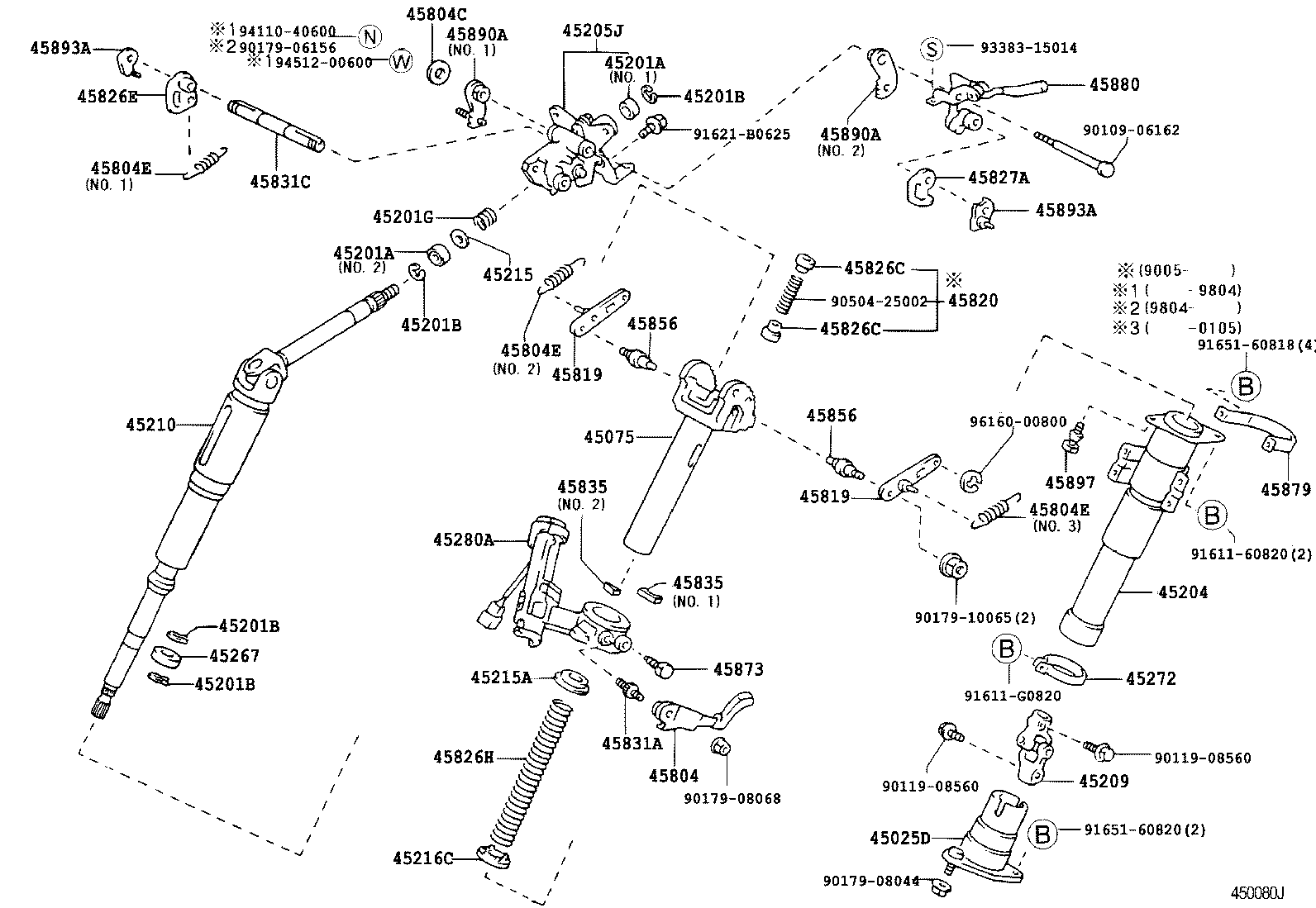 45025-26040 COVER SUB-ASSY, STEERING COLUMN HOLE, NO.1 product image