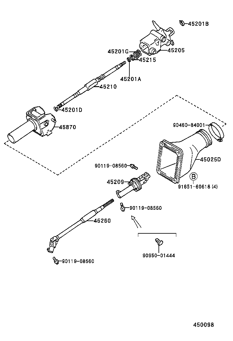 45209-24010 YOKE SUB-ASSY, STEERING SLIDING product image