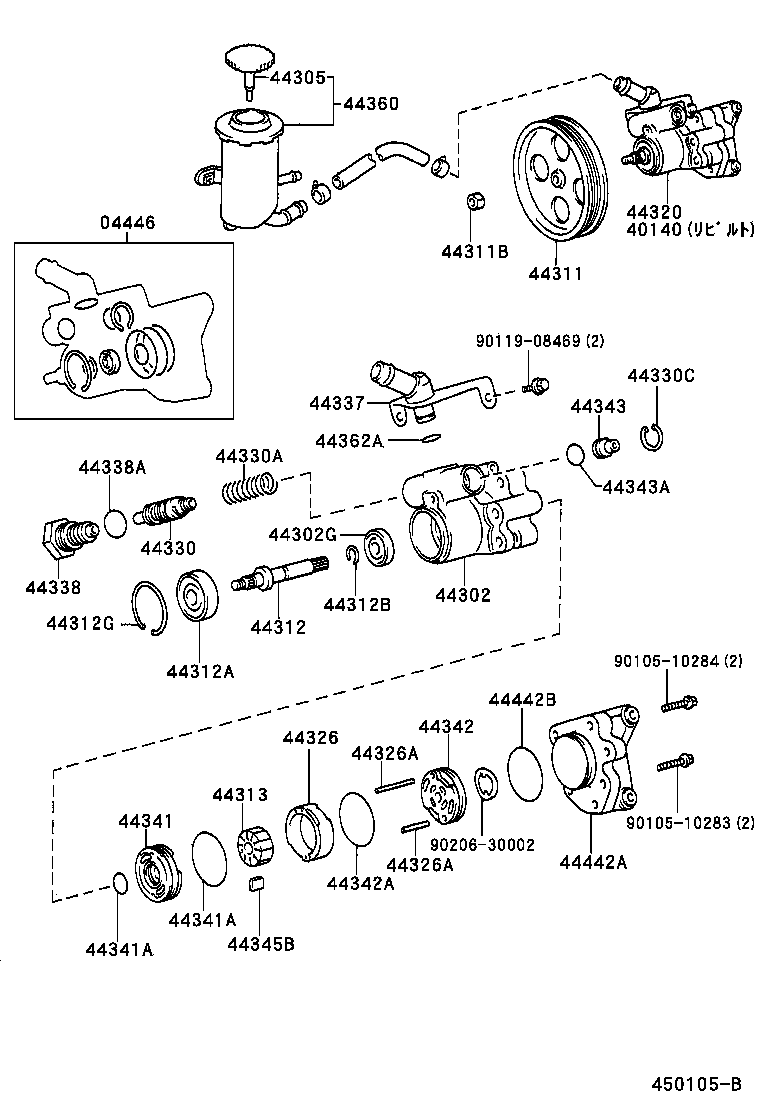 44330-24100 VALVE ASSY, FLOW CONTROL product image