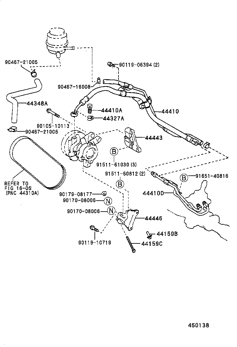 Toyota 44446-16051 STRUT, ADJUSTING