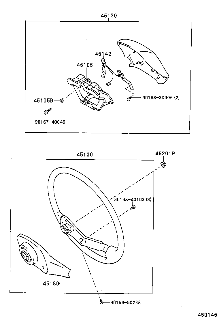 45100-16600-B0 WHEEL ASSY, STEERING product image