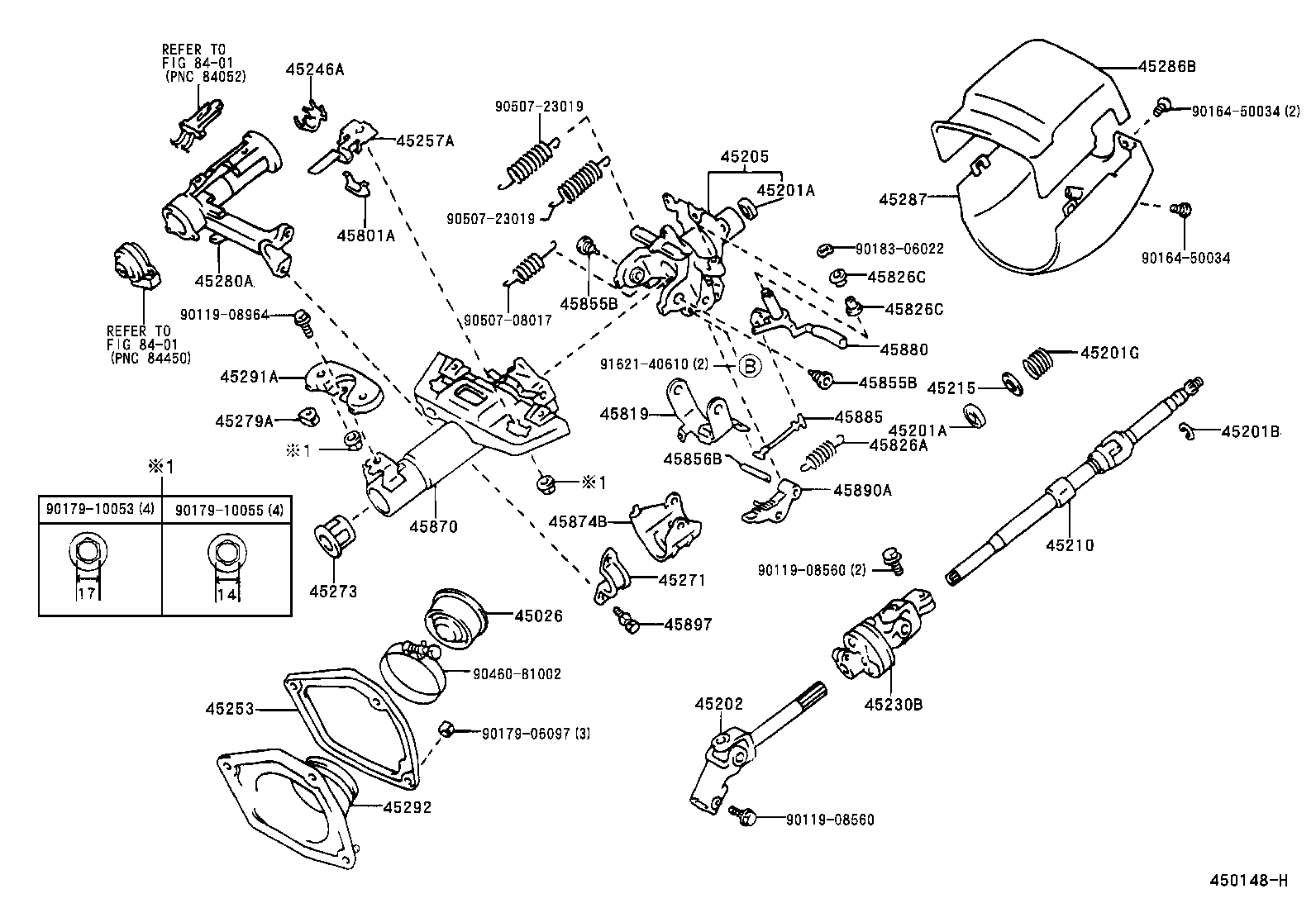 45253-33050 COVER, STEERING COLUMN HOLE product image