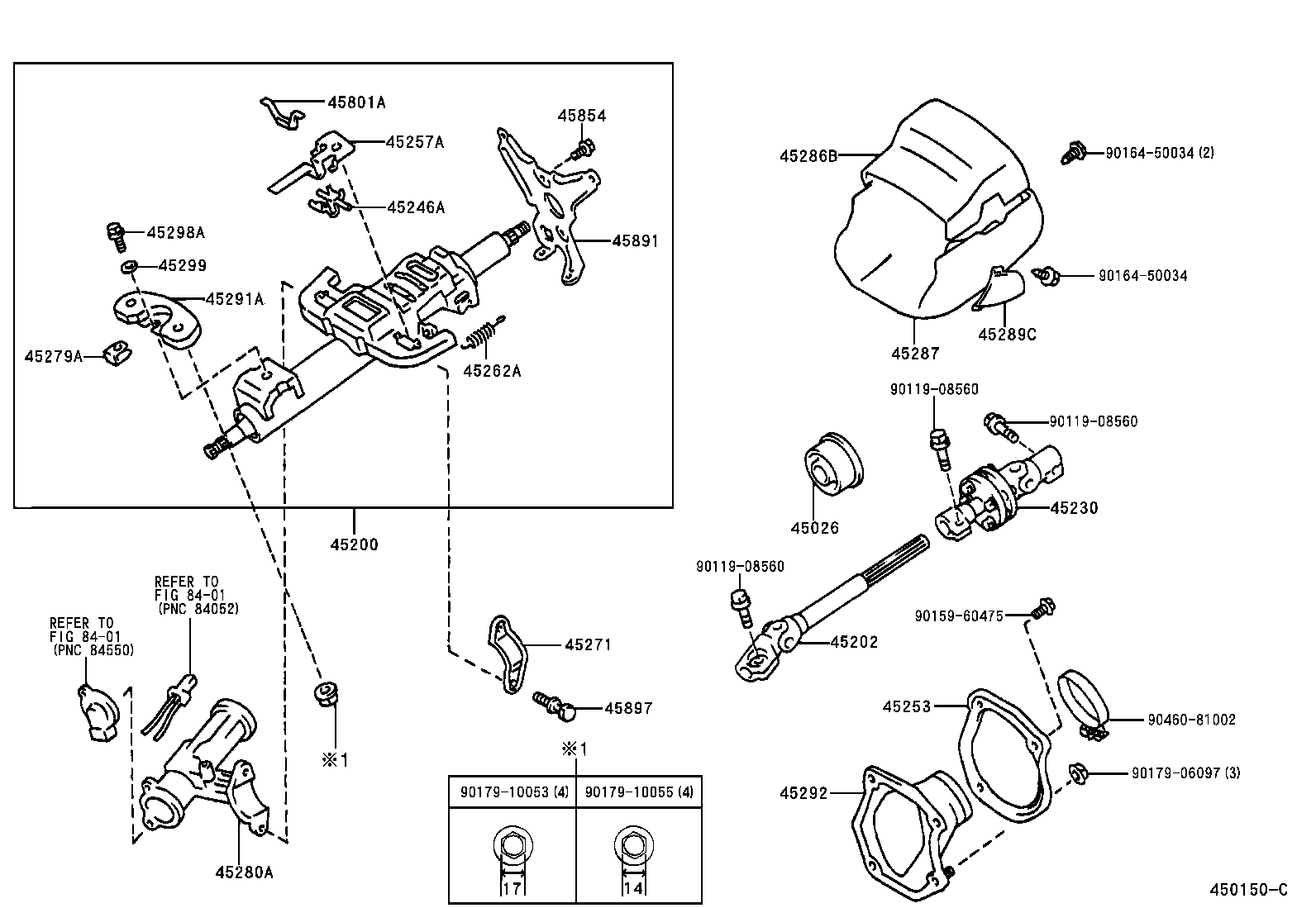 Toyota 45287-33150-C0 COVER, STEERING COLUMN, LWR