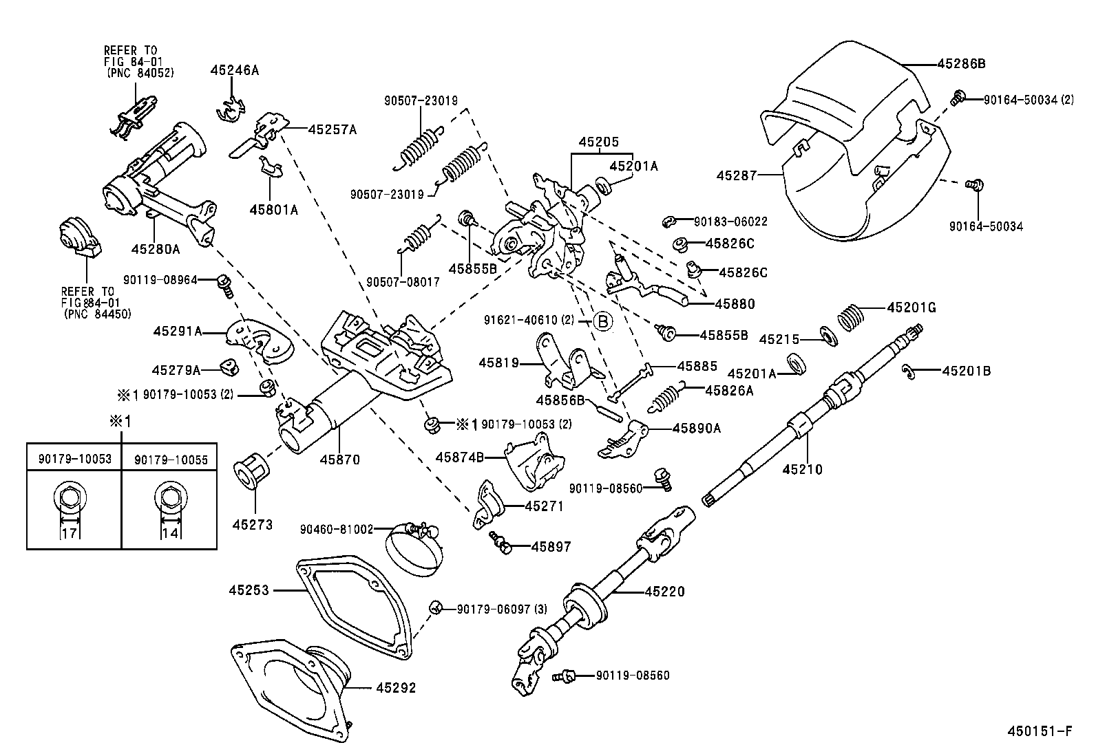45253-33040 COVER, STEERING COLUMN HOLE product image