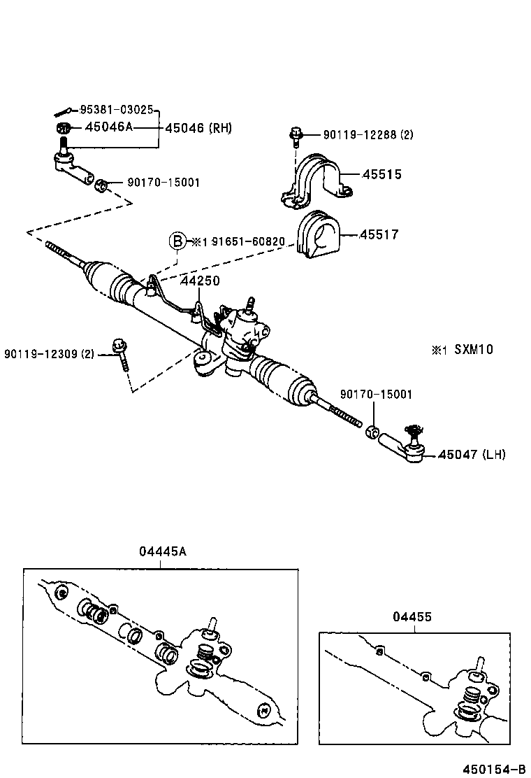 44250-44040 GEAR ASSY, POWER STEERING(FOR RACK & PINION) product image